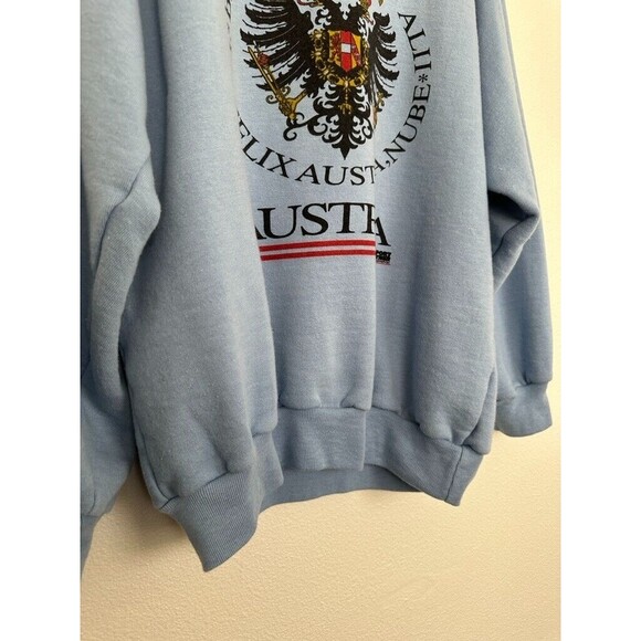 Bella Gerant Alii Vintage 80s 90s Crewneck Light Blue Size M Sport Hinther - Picture 4 of 9